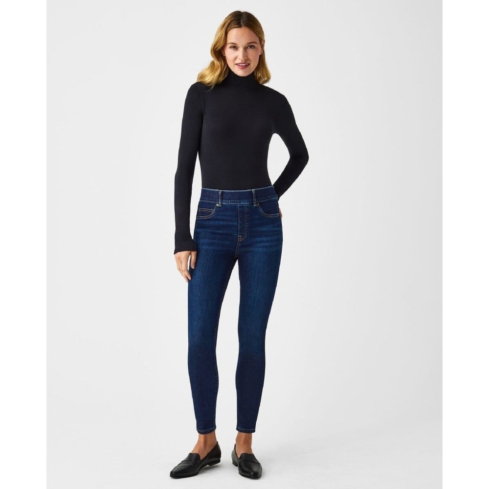 Spanx Skinny Jeans Pull On Midnight Shade Plus Size 2X Tall
